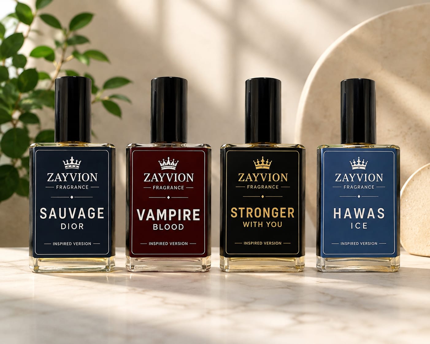 ZAYVION Combo 2 — ১৫ মিলি × ৪ পিস Premium Perfume